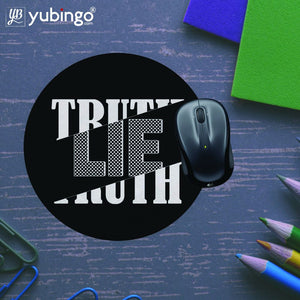 Truth and Lie Mouse Pad (Round)-Image5