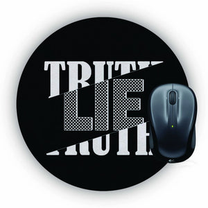 Truth and Lie Mouse Pad (Round)