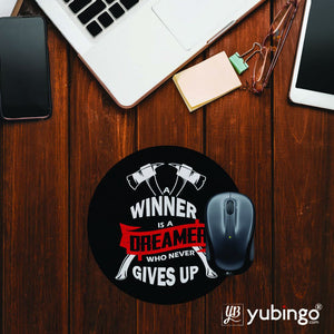 Winner is Dreamer Mouse Pad (Round)-Image2