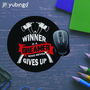 Winner is Dreamer Mouse Pad (Round)-Image5