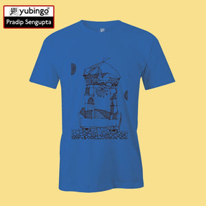 Chariot Men T-Shirt-Royal Blue