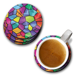 Colourful Mosaic Coasters