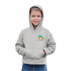 Grey Heather  Customised Kids Hoodie - Front And Back Print