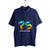 Navy Blue Customised Men's Polo Neck  T-Shirt - Front  Print