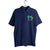 Navy Blue Customised Men's Polo Neck  T-Shirt - Front  Print