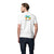 White Customised Men's Polo Neck  T-Shirt - Back Print