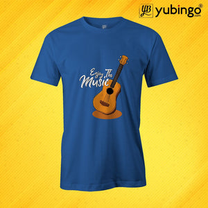 Enjoy the Music Men T-Shirt-Royal Blue