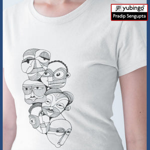 Face on face Women T-Shirt-image5