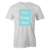 Grey Customised Men's T-Shirt - Front Print
