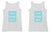 Grey Customised Tank Top - Front and Back Print