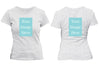 Grey Customised Women's T-Shirt - Front and Back Print
