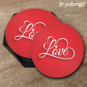Heart with Love Coasters-Image5