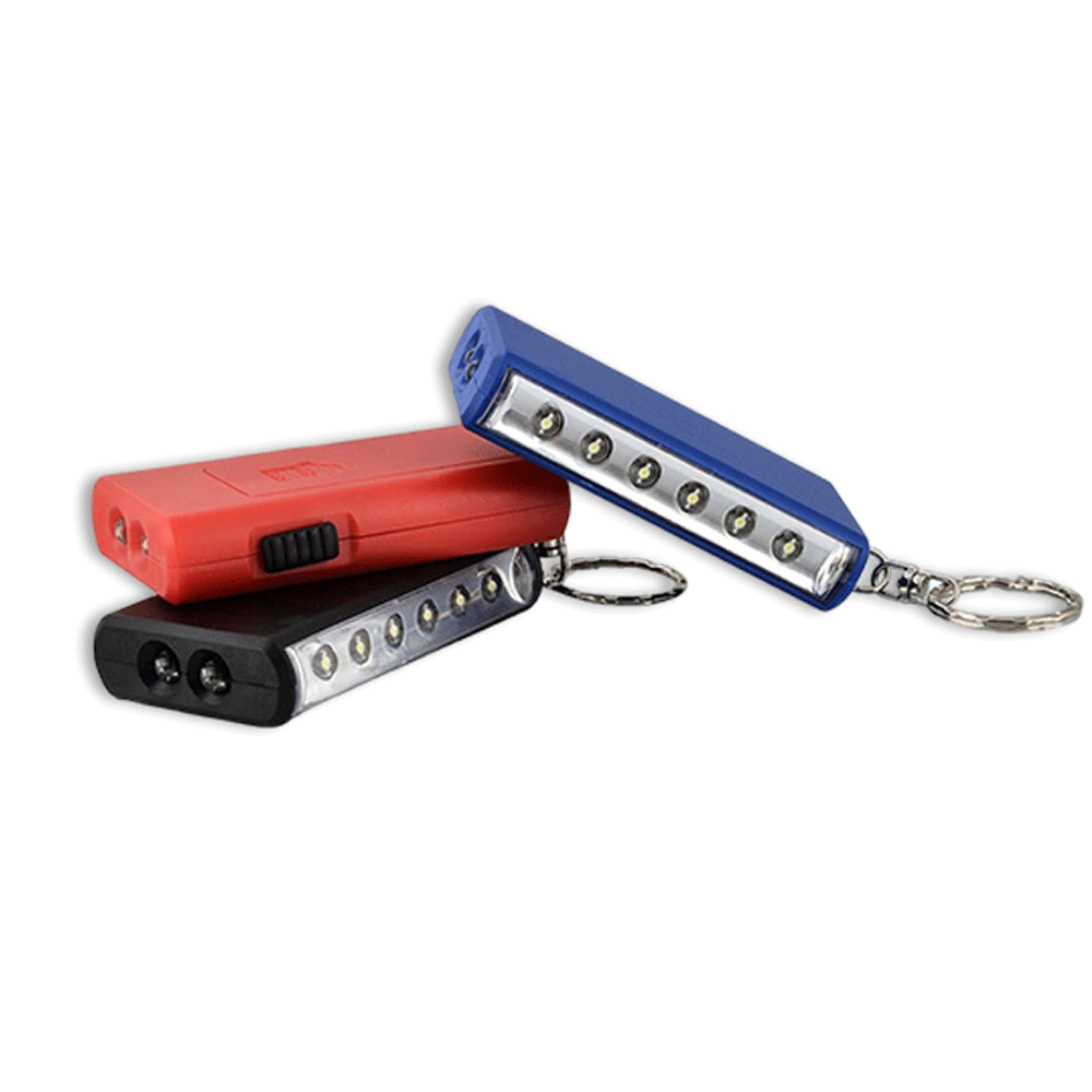Keychain with Torch and 6 LED Lamp