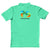 Polo Neck Aqua Melange Customised Kids T-Shirt - Back Print