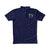 Polo Neck Navy Blue  Customised Kids T-Shirt - Front Print