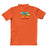 Polo Neck Orange Customised Kids T-Shirt - Back Print