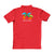 Polo Neck Red Customised Kids T-Shirt - Back  Print