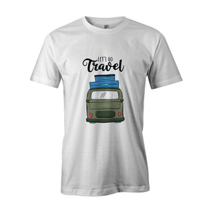 Let's Go Traveling Men T-Shirt-White