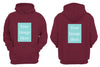Maroon Customised Hoodie - Front and Back Print