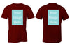 Maroon Customised Men's T-Shirt - Front and Back Print