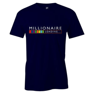 Millionaire Loading Men T-Shirt-Navy Blue