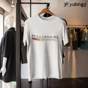 Millionaire Loading Men T-Shirt-White