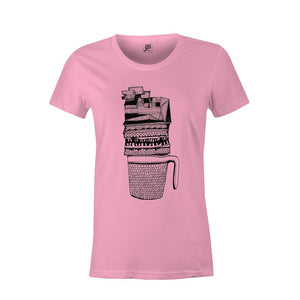 Mug up Women T-Shirt-Pink