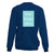 Navy Blue Customised Sweat Shirt - Back Print