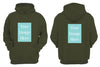 Olive Green Customised Hoodie - Front and Back Print