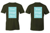 Olive Customised Men's T-Shirt - Front and Back Print