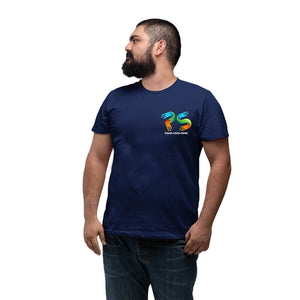 Navy Customised Men's T-Shirt - Front Print