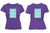 Purple Customised Women's T-Shirt - Front and Back Print