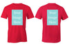 Red Customised Men's T-Shirt - Front and Back Print