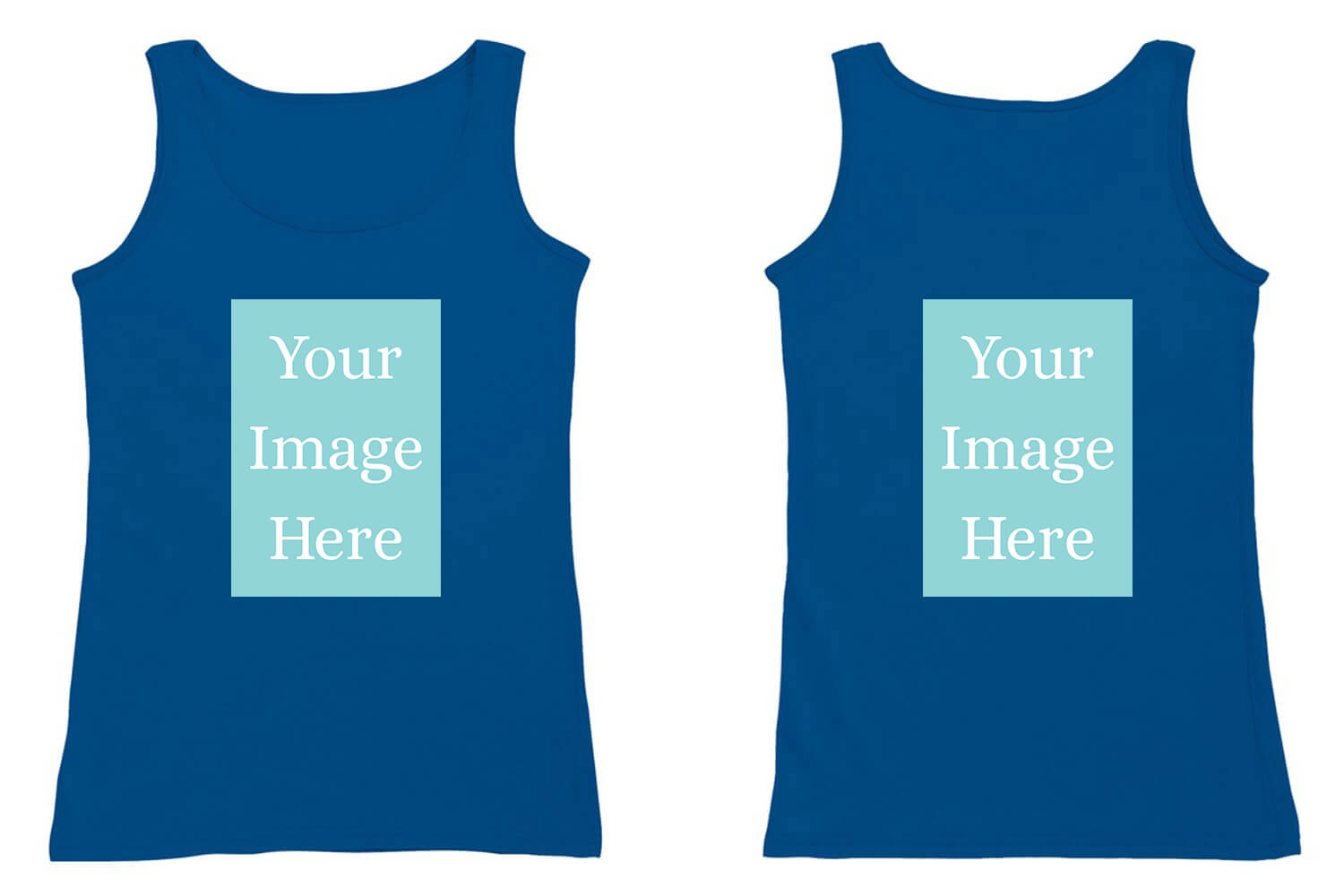 Royal Customised Tank Top - Front and Back Print