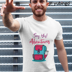Say Yes to New Adventure Men T-Shirt-image4