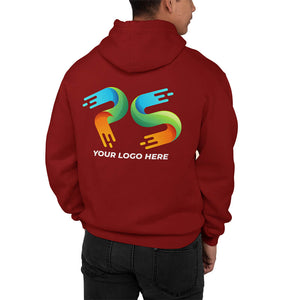 Maroon Customised Hoodie - Front and Back Print