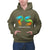 Olive Green Customised Hoodie - Front Print