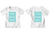 White Customised Kids T-Shirt - Front and Back Print