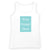 White Customised Tank Top - Front Print