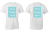 WhiteHeather Customised Men's T-Shirt - Front and Back Print