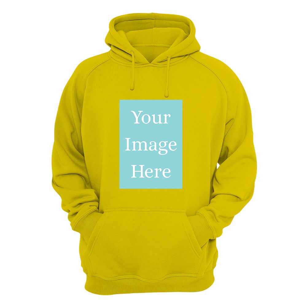 Yellow Customised Hoodie - Front Print