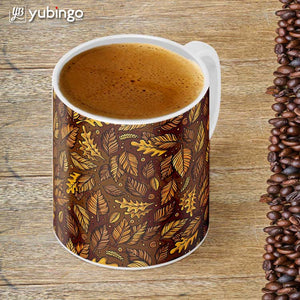 Autumn Leaves Customised Alphabet Coffee Mug-Image4