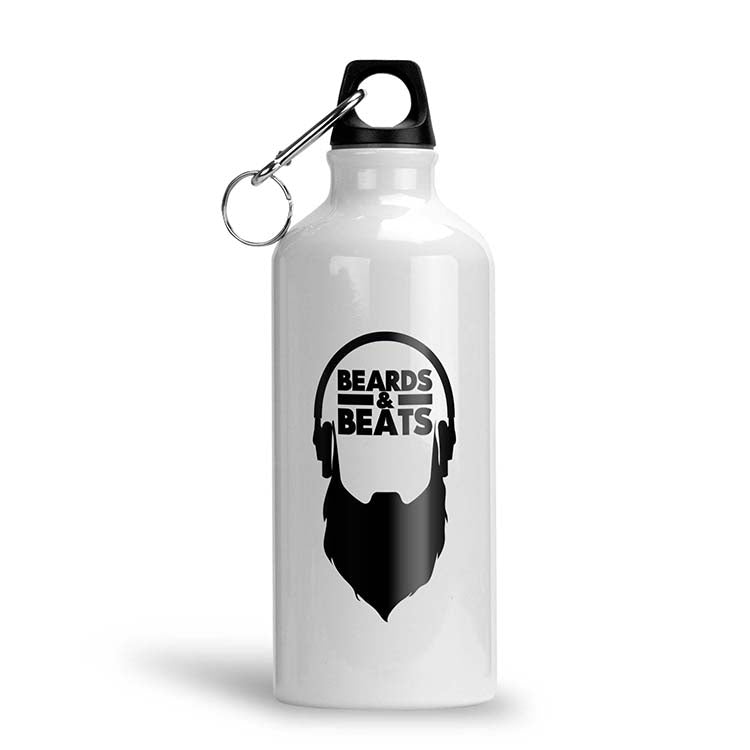 Beards And Beats Water Bottle