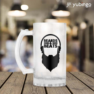 Beards And Beats Beer Mug-Image2