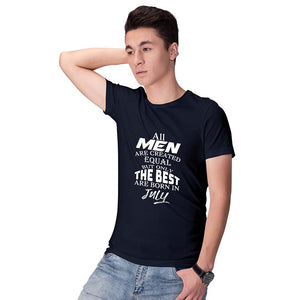 Best Men Customised Men T-Shirt-Navy Blue