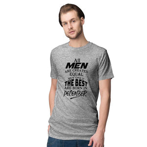 Best Men Customised Men T-Shirt-Grey Melange