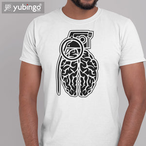 Brain Grenade T-Shirt-White