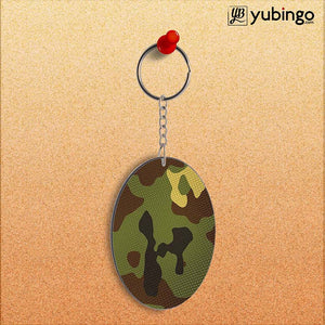 Army Camouflage Oval Key Chain-Image2