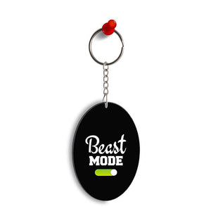 Beast Mode Oval Key Chain