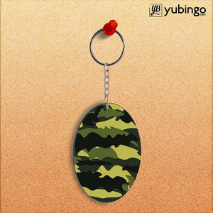 Camouflage Oval Key Chain-Image2